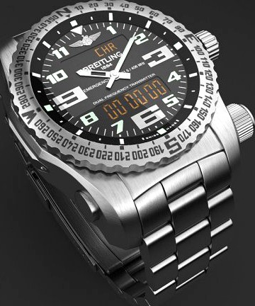 Breitling Emergency II Mens Watch 3D Model