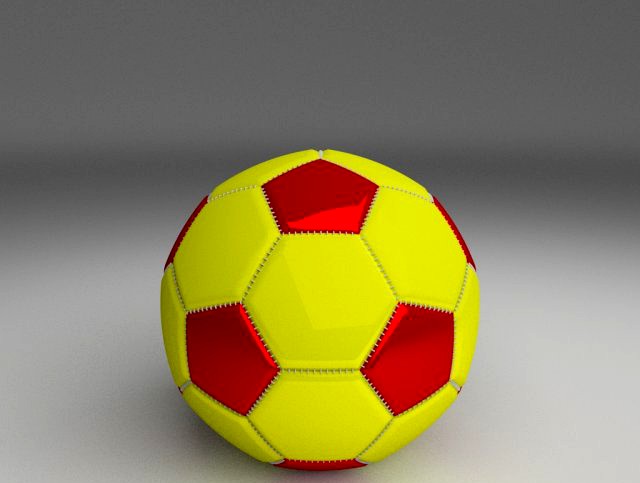 Classic Football 3D Model