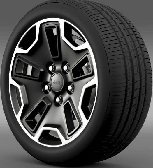 Jeep Wrangler Rubicon wheel 3D Model