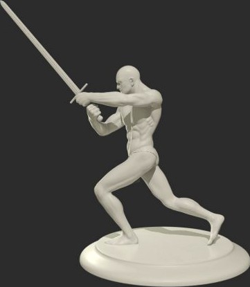 Swordsman printready 3D Model
