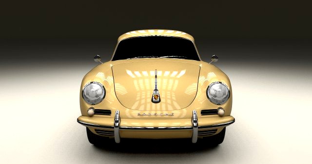 Porsche 356 Coupe 3D Model