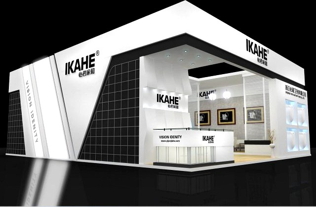 Exhibition Booth area 12X10 3DMAX2009 3D Model