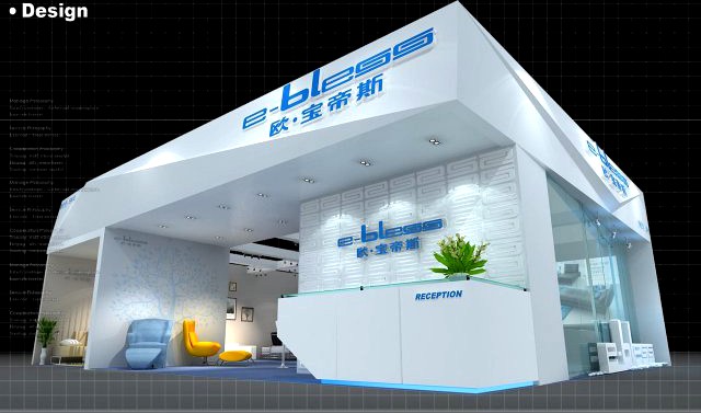 Exhibition booth area 10X12 3DMAX2009 3D Model