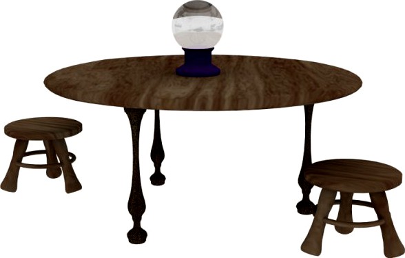 Fortune Teller Table 3D Model