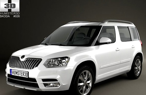 Skoda Yeti 2014 3D Model