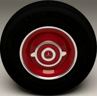 Old Mercedes Wheel 3D Model