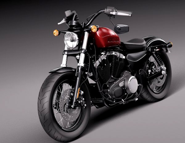 Harley Davidson Sportster Forty Eight 2015 3D Model