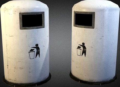 Trashbin 01 3D Model