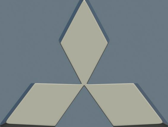 Mitsubishi logo 3D Model