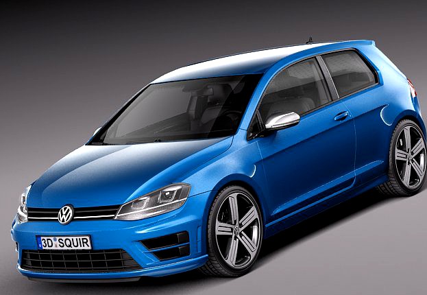 Volkswagen Golf VII R 2014 3D Model