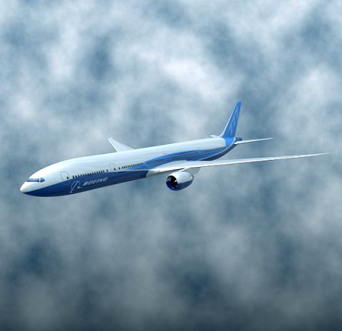 Boeing 777300ER airliner 3D Model