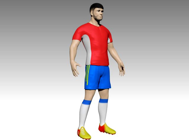 Football player 3D Model