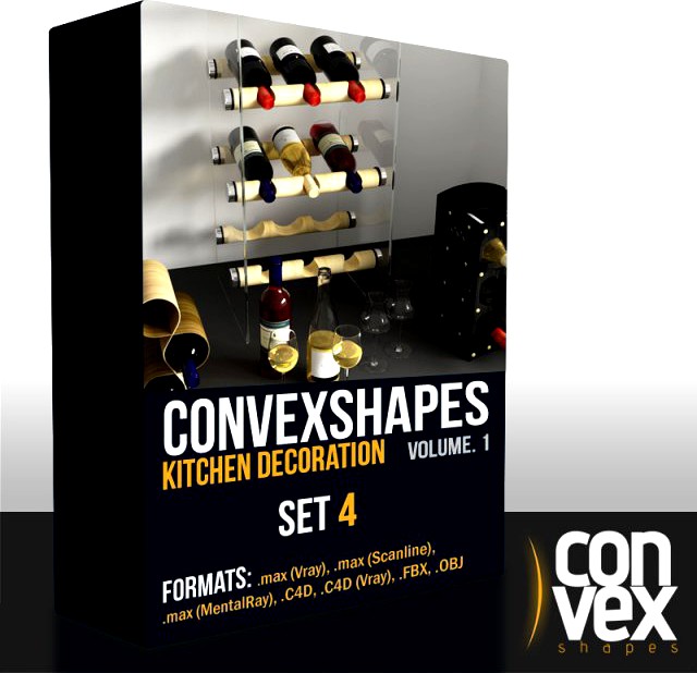 Convexshapes Kitchen DecorationsSet4 3D Model