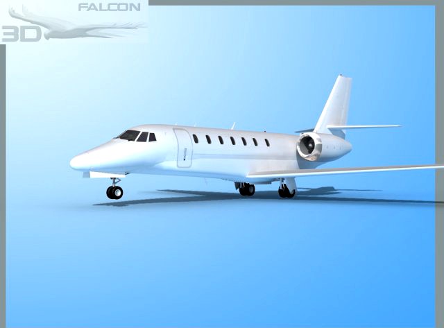 Falcon3D Citation Sovereign C680 FBMetal 3D Model