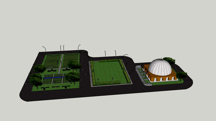 mosque and field