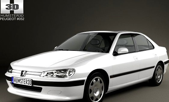 Peugeot 406 sedan 1995 3D Model