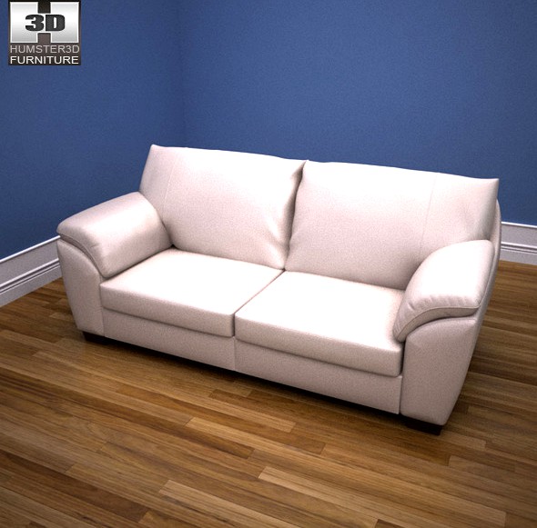 IKEA VRETA three-seat sofa - 3D Model.