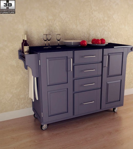 Kitchen Cart - Large Black - Home Styles