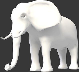 Elephant Medium-Poly Basemesh
