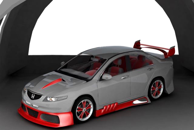 Honda Accord Tuned 3D Model