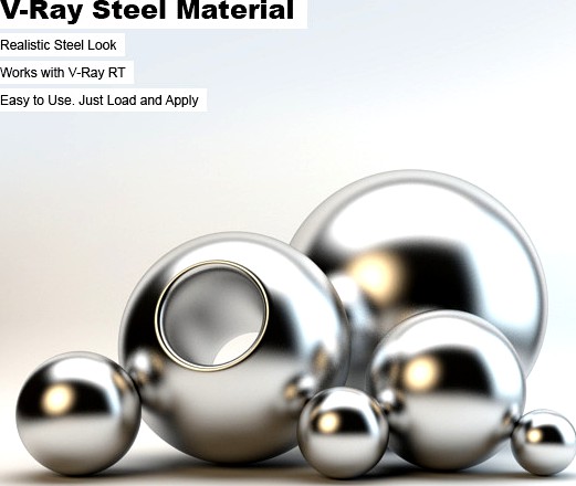 V-Ray Steel Material