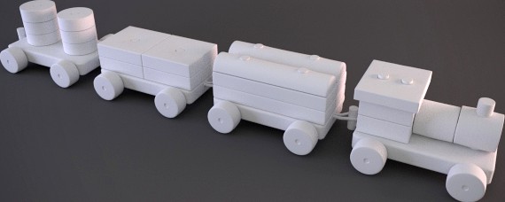 Modular Hy-rez Toy Train