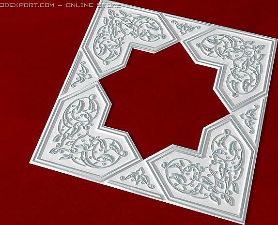Decorative element in arabic s 3D Model