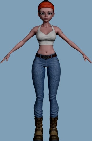 Stylized Female Clothed