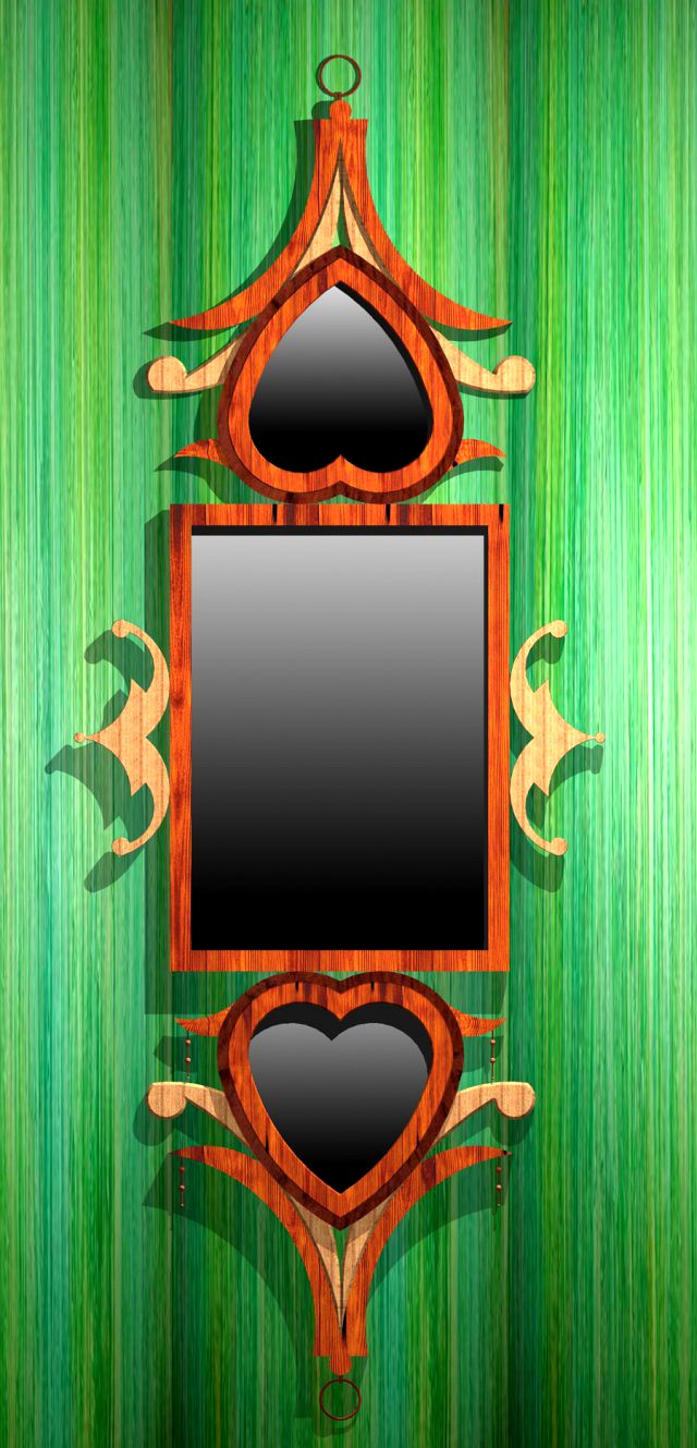 Ornamental mirror frames 3D Model