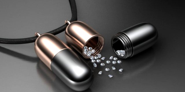 Poisin Pill Holder Pendant 3D Model