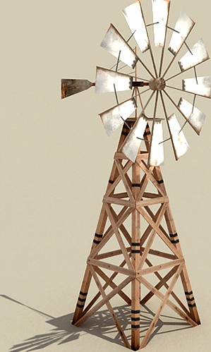 Wooden Windmill