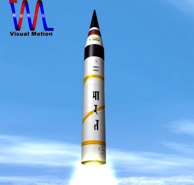 DRDO AGNI501 test missile 3D Model