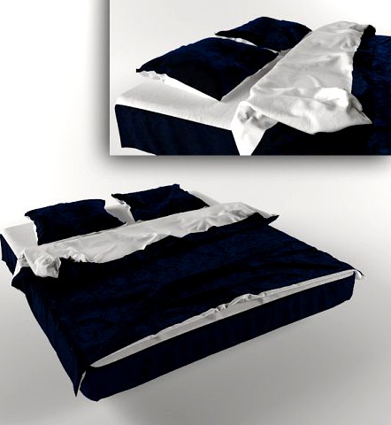 Bed linen 3D Model