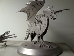 Dragon sheet metal puzzle, Dragon, 3d model, puzzle, fantasy dragon model, metalcraftdesign
