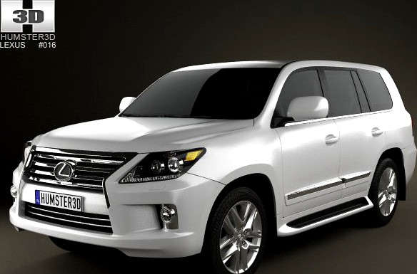 Lexus LX 2013 3D Model