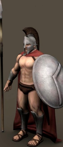 Ancient Warrior Roman or Greek 3D Model