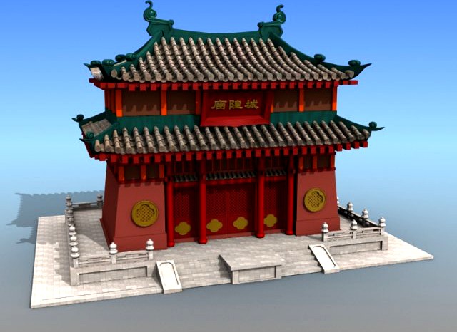 Chinese Architecture 12 3D Model