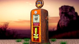 Old gas (petrol) pump