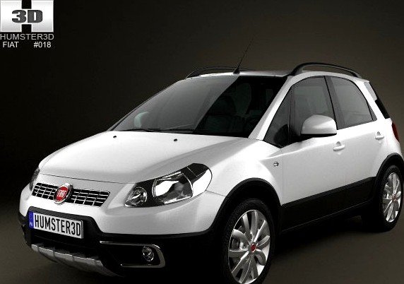 Fiat Sedici 2010 3D Model