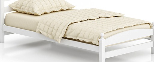 White Single Bed