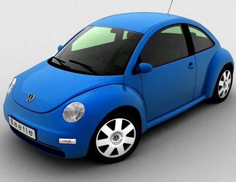 VW New Beetle 3D Model