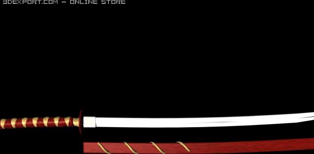 Katana of emperor (sword) 3D Model