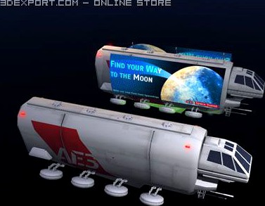 Sci fi truck 3D Model