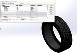 Variable dimension Tire