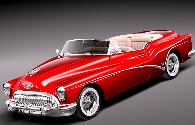Buick Skylark Convertible 1953 3D Model