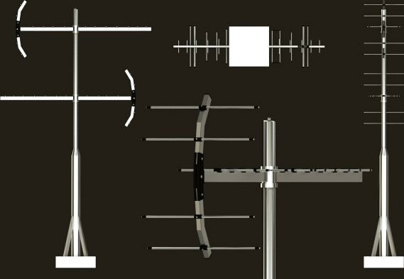 TV Roof Antenna 3D Model