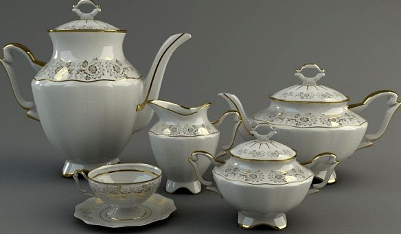 Tea service 3D Model