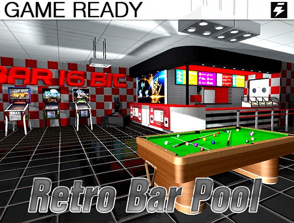 Game Ready Retro Bar - Pool Room