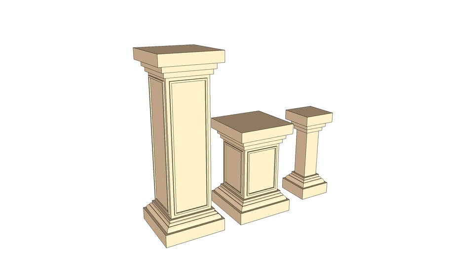 Square Display Pedestals