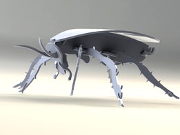 Cockroach, Palmetto Bug, wood craft puzzle, bugs, 3d model, puzzle, sheetmetal, metalcraftdesign